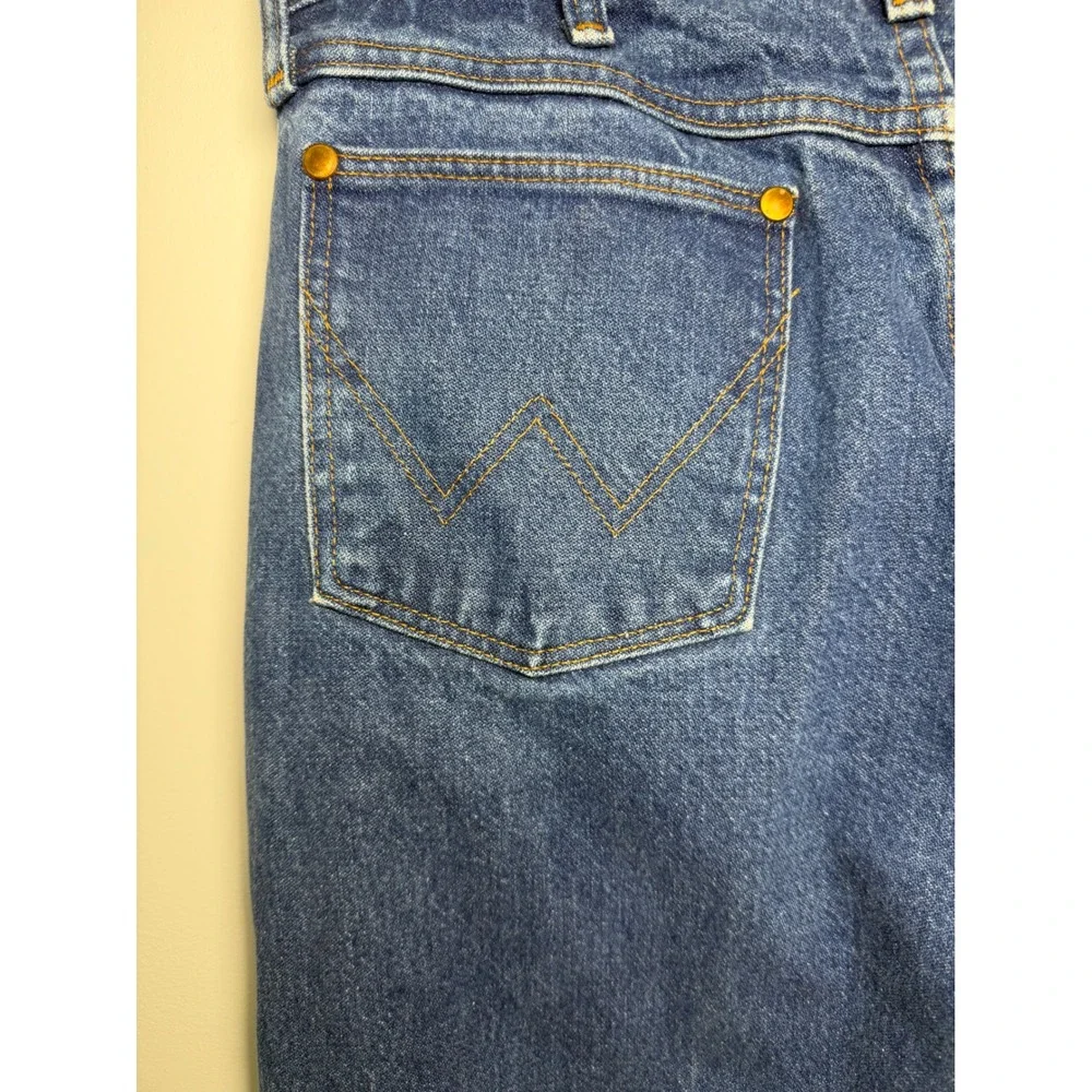 Wrangler 13MWZ Cowboy Cut Jeans Mens 32x29 Blue Denim Made in USA Straight Leg
